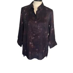 SIMPLY VERA VERA WANG Purple Blouse sz M